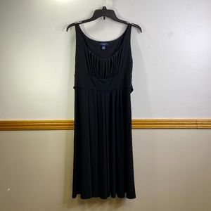 Chaps Black Knee Length Dress